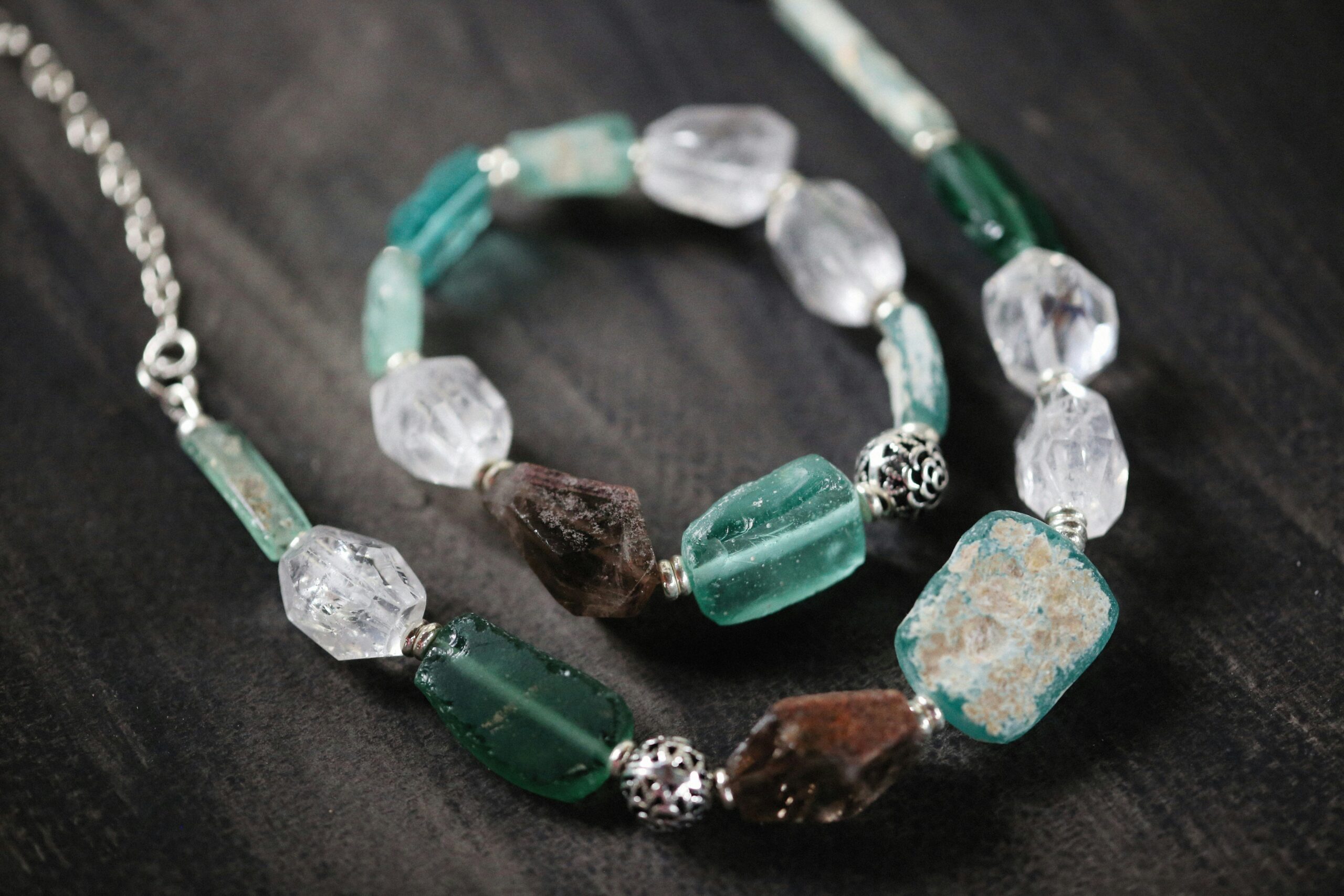 Green Fluorite & Clear Quartz Bracelet · Harmonize Your Energy, Illuminate Your Soul