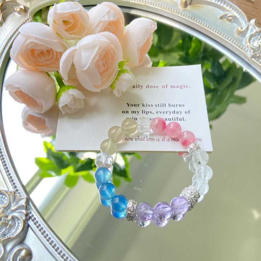 [Aura Harmony]Multicolor Gemstone Bracelet｜Emotional Healing ✦ Elemental Balance ✦ Attract Love & Light